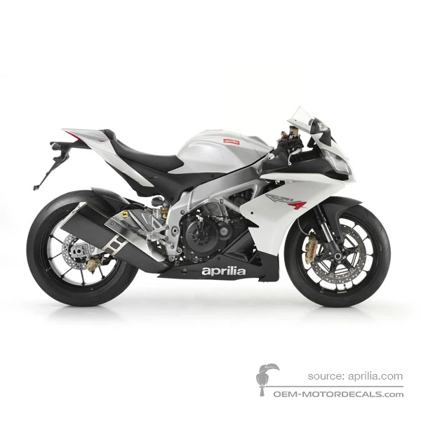 Pegatinas para Aprilia RSV4 1000R 2010 - Blanco • Aprilia Pegatinas OEM