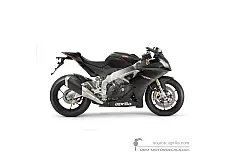 Decals for Aprilia RSV4 1000R 2011 - Black • Aprilia OEM Decals