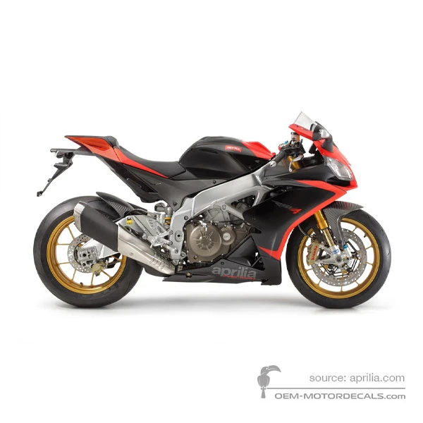 Naklejki do Aprilia RSV4 1000R Factory 2013 - Czarny • Aprilia Naklejki OEM