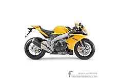 Decals for Aprilia RSV4 1000R 2013 - Yellow • Aprilia OEM Decals