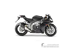 Decals for Aprilia RSV4 1000R 2013 - Black • Aprilia OEM Decals