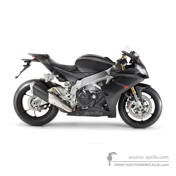 Naklejki do Aprilia RSV4 1000R 2014 - Czarny • Aprilia Naklejki OEM