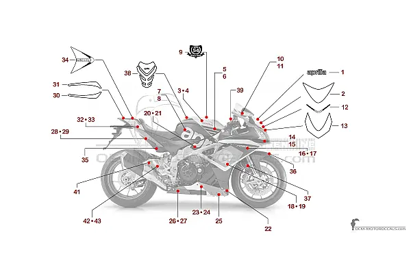 Aprilia RSV4 1000 Factory 2015 - Schwarz