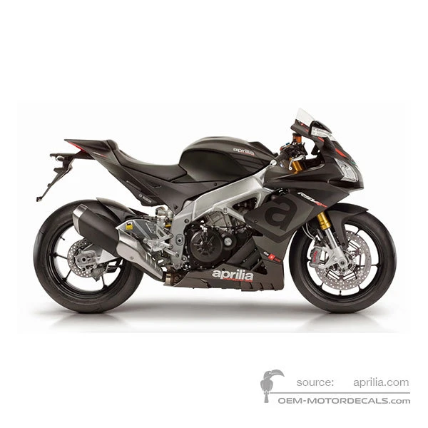 Adesivi per Aprilia RSV4 1000RR 2015 - Nero • Aprilia Adesivi OEM