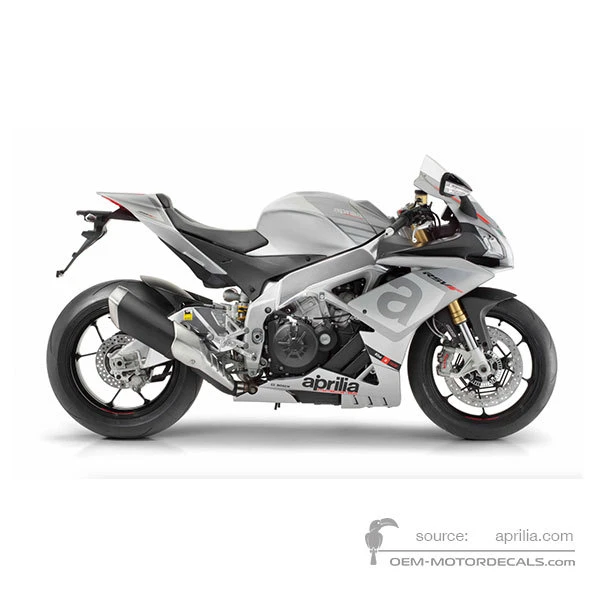 Pegatinas para Aprilia RSV4 1000RR 2015 - Gris • Aprilia Pegatinas OEM