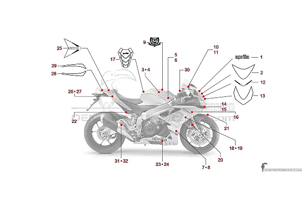 Aprilia RSV4 1000RR 2015 - Gray