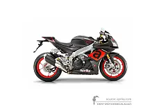 Decals for Aprilia RSV4 1000RR 2016 - Black • Aprilia OEM Decals