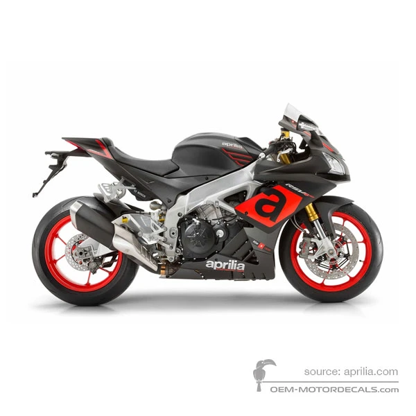Aufkleber für Aprilia RSV4 1000RR 2016 - Schwarz • Aprilia OEM-Aufkleber