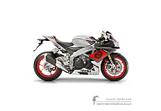 Stickers voor Aprilia RSV4 1000RR 2016 - Grijs • Aprilia OEM Stickers