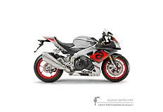 Naklejki do Aprilia RSV4 1000RR 2017 - Szary • Aprilia Naklejki OEM
