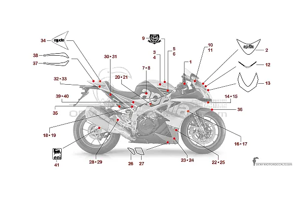 ApriliA RSV4 1000 Factory 2017 - Argento