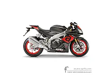 Naklejki do Aprilia RSV4 1000RR 2018 - Czarny • Aprilia Naklejki OEM