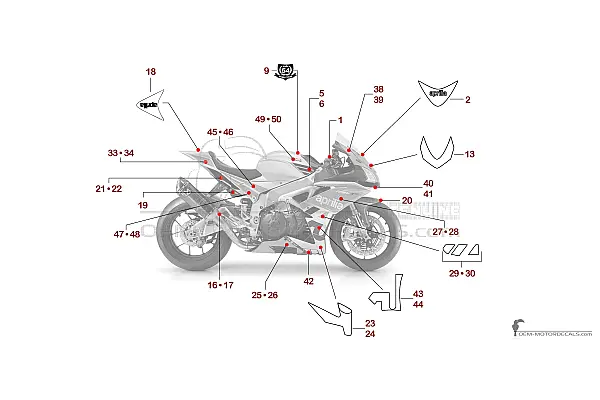 Aprilia RSV4 1000 Factory 2018 - Silver