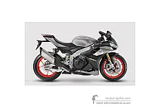 Decals for Aprilia RSV4 1100 2023 - Silver • Aprilia OEM Decals