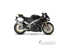Decals for Aprilia RSV4 1100 Factory 2023 - Black • Aprilia OEM Decals