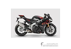 Decals for Aprilia RSV4 1100 Factory 2024 - Black • Aprilia OEM Decals