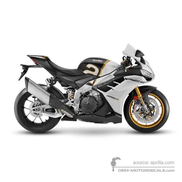 Pegatinas para Aprilia RSV4 1100 Factory 2024 - Oro • Aprilia Pegatinas OEM