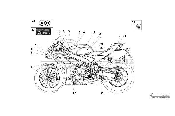 Aprilia RSV4 1100 Factory 2024 - Golden