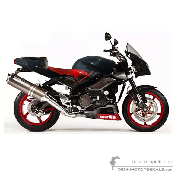 Aufkleber für Aprilia RSV TUONO 1000 IE 2004 - Schwarz • Aprilia OEM-Aufkleber