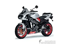 Decals for Aprilia RSV TUONO 1000 IE 2005 - Silver • Aprilia OEM Decals