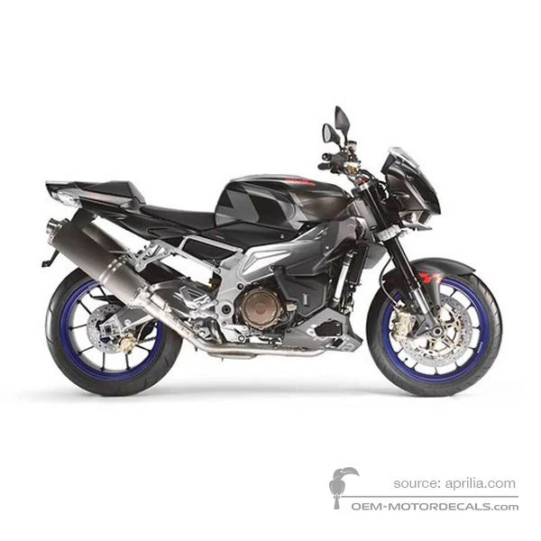 Decals for Aprilia RSV TUONO 1000 R 2006 - Black • Aprilia OEM Decals