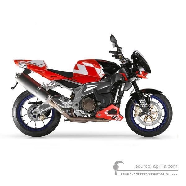 Naklejki do Aprilia RSV TUONO 1000 R 2006 - Czerwony • Aprilia Naklejki OEM