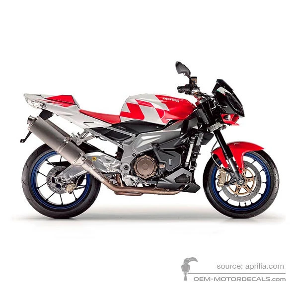 Adesivi per Aprilia RSV TUONO 1000 R 2007 - Rosso • Aprilia Adesivi OEM