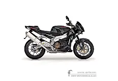 Adesivi per Aprilia RSV TUONO 1000 R 2008 - Nero • Aprilia Adesivi OEM