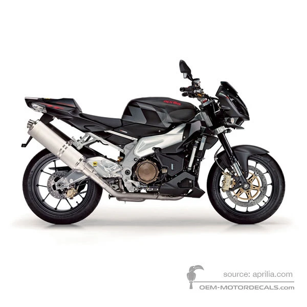 Decals for Aprilia RSV TUONO 1000 R 2008 - Black • Aprilia OEM Decals