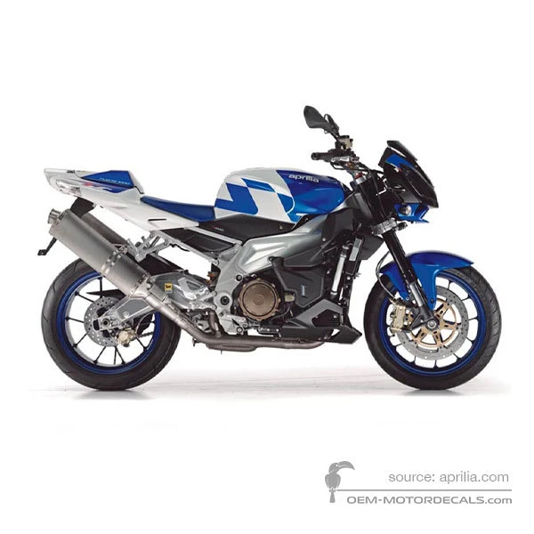 Pegatinas para Aprilia RSV TUONO 1000 R 2008 - Azul • Aprilia Pegatinas OEM