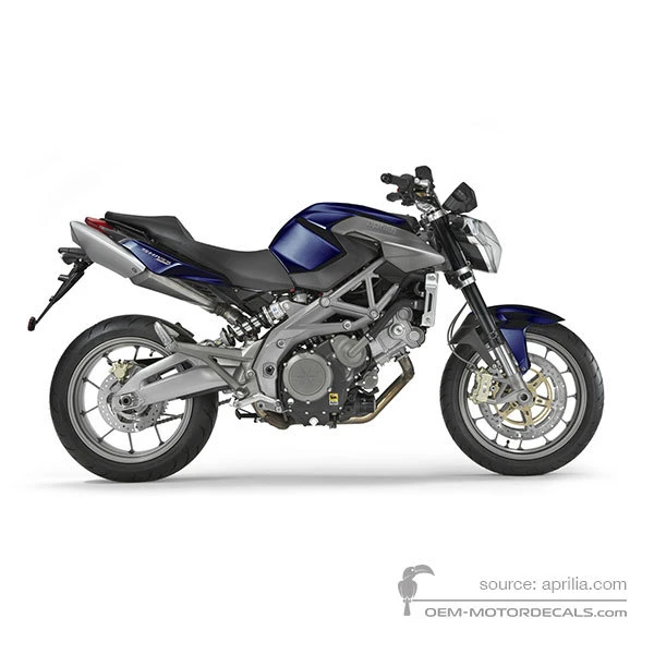 Naklejki do Aprilia SHIVER 750 2009 - Niebieski • Aprilia Naklejki OEM