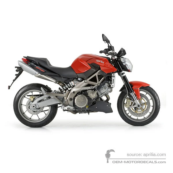 Pegatinas para Aprilia SHIVER 750 2009 - Rojo • Aprilia Pegatinas OEM