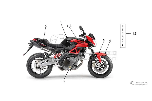 Aprilia SHIVER 750 2011 - Black