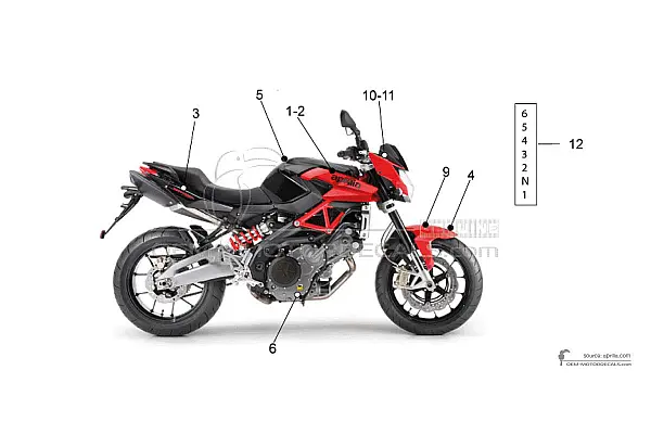 Aprilia SHIVER 750 2012 - Black