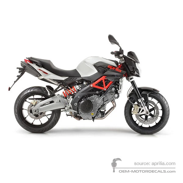 Stickers voor Aprilia SHIVER 750 2013 - Wit • Aprilia OEM Stickers