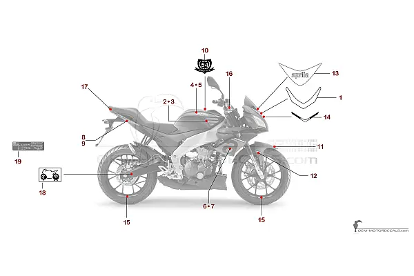 Aprilia TUONO 125 2019 - Black