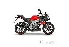 Decals for Aprilia TUONO 125 2019 - Red • Aprilia OEM Decals