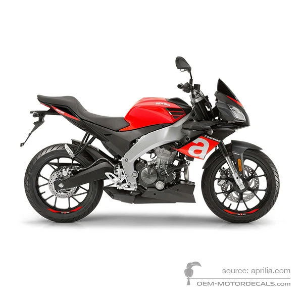 Adesivi per Aprilia TUONO 125 2019 - Rosso • Aprilia Adesivi OEM