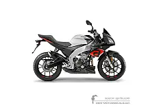 Decals for Aprilia TUONO 125 2019 - Silver • Aprilia OEM Decals