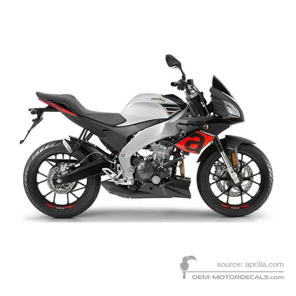 Naklejki do Aprilia TUONO 125 2019 - Srebrny • Aprilia Naklejki OEM