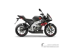 Decals for Aprilia TUONO 125 2019 - Black • Aprilia OEM Decals