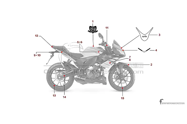 Aprilia TUONO 125 2024 - Blue