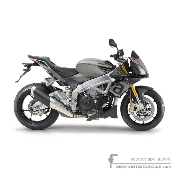 Aufkleber für Aprilia TUONO V4 1100RR 2016 - Grau • Aprilia OEM-Aufkleber
