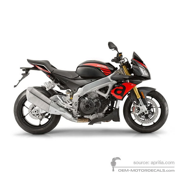 Aufkleber für Aprilia TUONO V4 1100RR 2018 - Schwarz • Aprilia OEM-Aufkleber