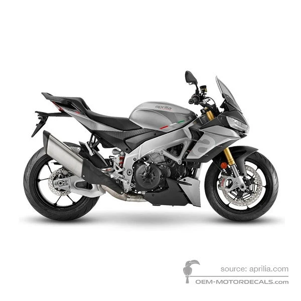 Pegatinas para Aprilia TUONO V4 1100 2021 - Gris • Aprilia Pegatinas OEM