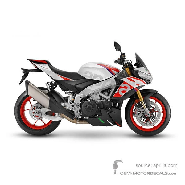 Adesivi per Aprilia TUONO V4 1100 FACTORY 2023 - Bianco • Aprilia Adesivi OEM