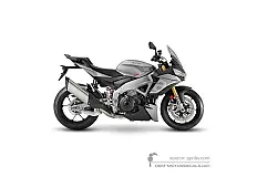 Stickers voor Aprilia TUONO V4 1100 2024 - Grijs • Aprilia OEM Stickers
