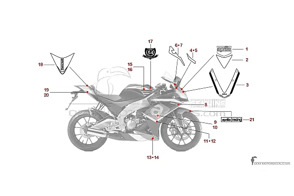 Aprilia RS4 50 2014 - Zwart