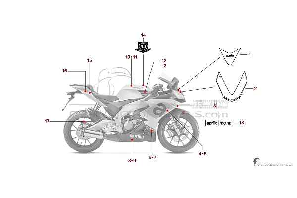 Aprilia RS4 50 2018 - Srebrny