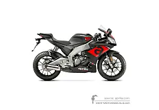Stickers voor Aprilia RS4 50 2020 - Zwart • Aprilia OEM Stickers